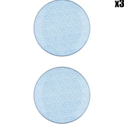 6 Assiettes à dessert Pattern Pastel rose pastel/bleu pastel/vert pastel - D.21 cm-Bjorn Outlet