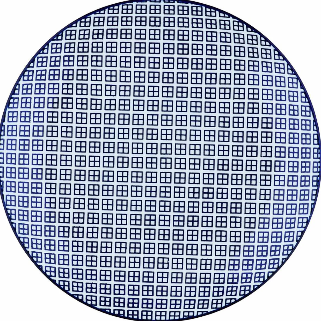 6 Assiettes à dessert Pattern Dark blue bleu foncé - D.21 cm-Bjorn Clearance