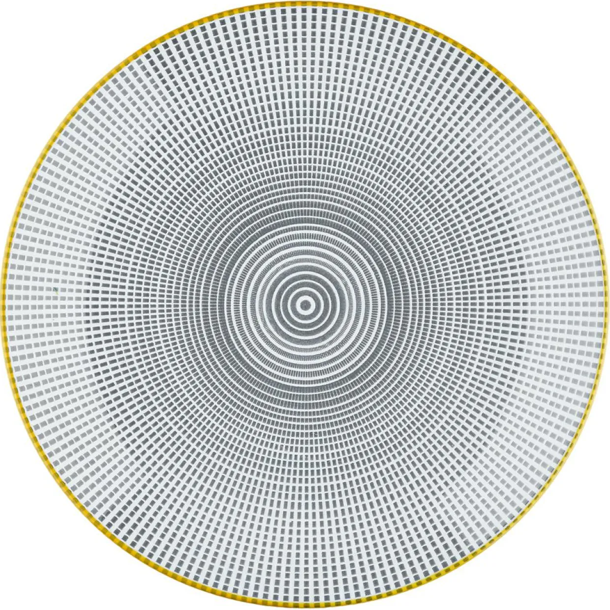 6 Assiettes à dessert Pattern Eclipse gris anthracite - D.21 cm-Bjorn Hot