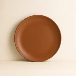 6 Assiettes À DessertArita 20.5Cm En GrèsMarron-Novastyl New