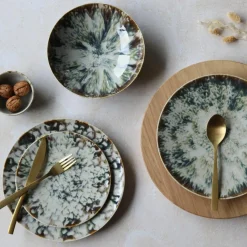 6 Assiettes CalottesMaka 21Cm En Porcelaine-Novastyl