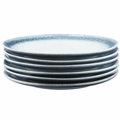 Bjorn Assiettes^6 Assiettes Cosmos bleu/blanc nacré - D.27 cm
