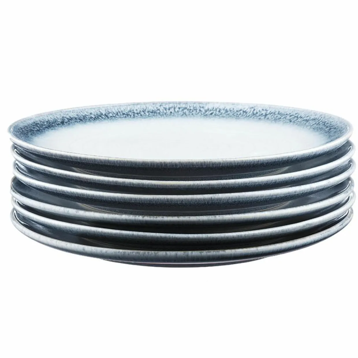 Bjorn Assiettes^6 Assiettes Cosmos bleu/blanc nacré - D.27 cm