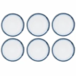 Bjorn Assiettes^6 Assiettes Cosmos bleu/blanc nacré - D.27 cm