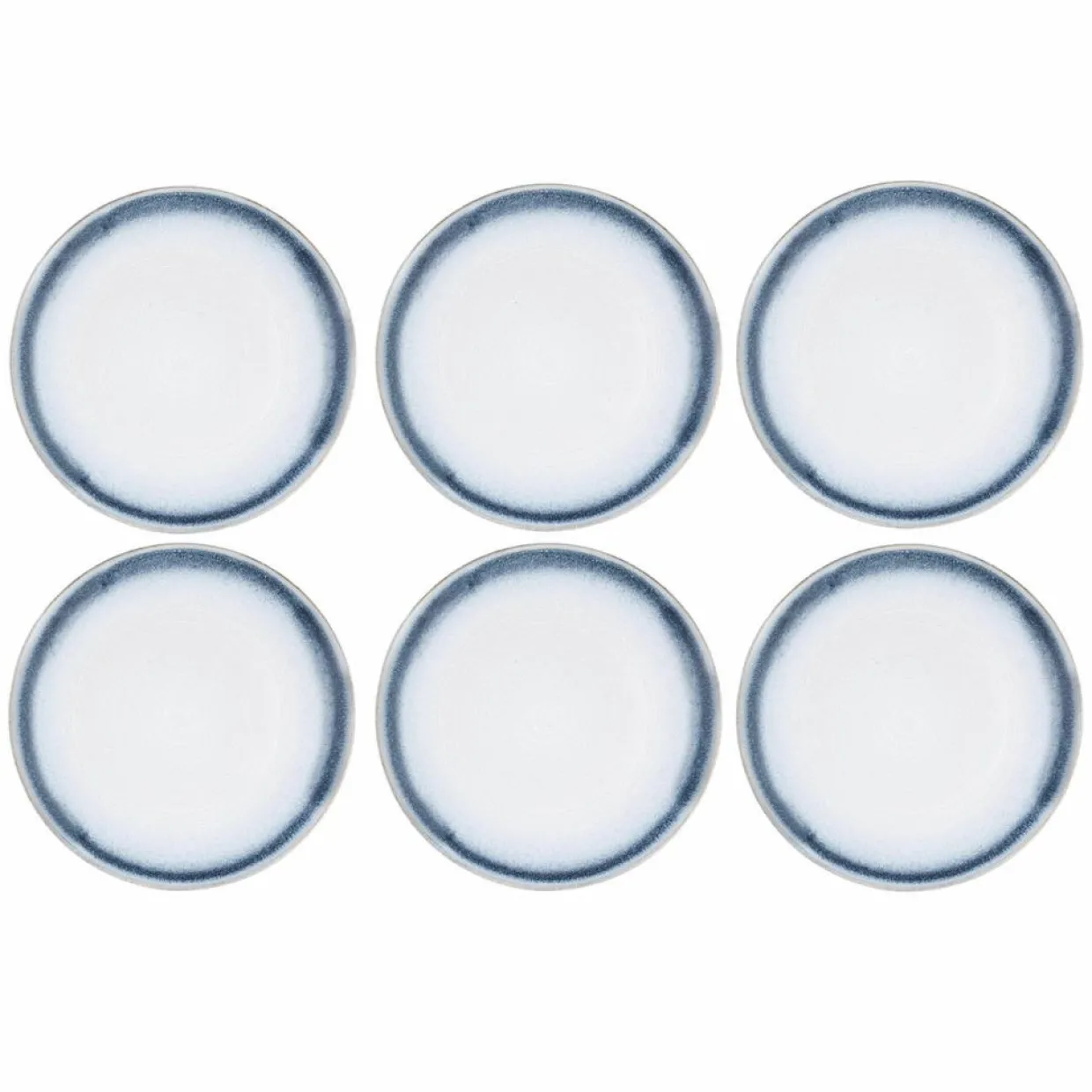Bjorn Assiettes^6 Assiettes Cosmos bleu/blanc nacré - D.27 cm