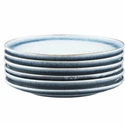 Bjorn Assiettes^6 Assiettes Cosmos bleu/blanc nacré - D.21.5 cm