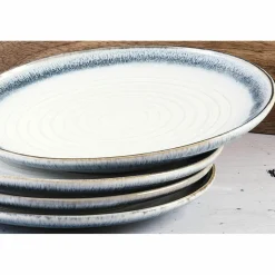 Bjorn Assiettes^6 Assiettes Cosmos bleu/blanc nacré - D.21.5 cm