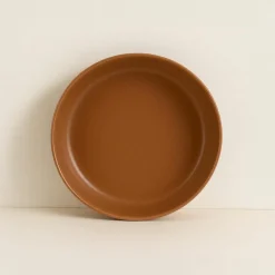 6 Assiettes CoupesArita 20.5Cm En GrèsMarron-Novastyl Discount