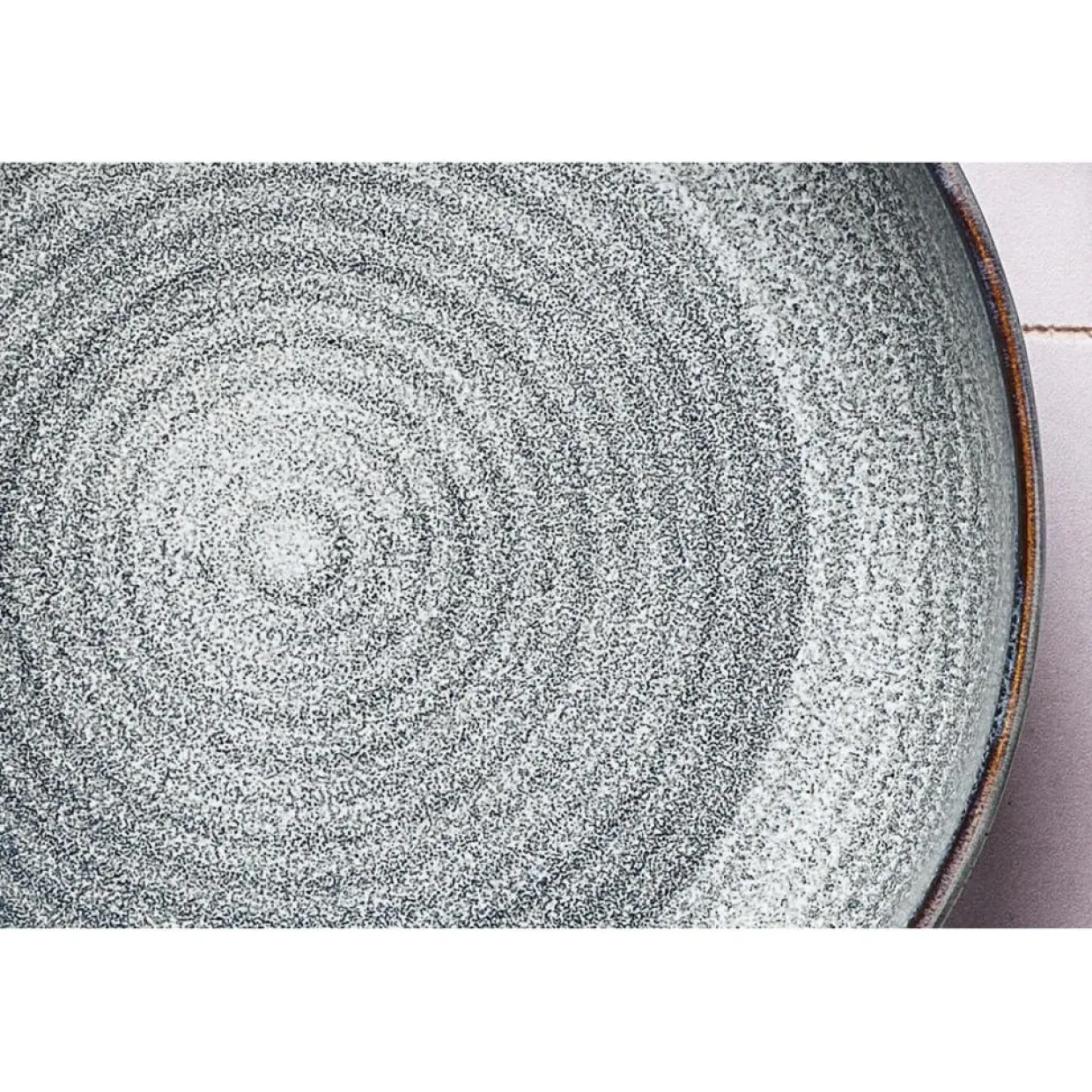 6 Assiettes creuses en Grès Zen gris/bleu - D.22.5 cm-Bjorn New