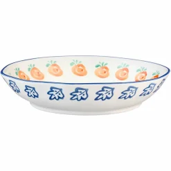 Bjorn Assiettes^4 Assiettes creuses en Porcelaine Napoli multicolore - D.21,5 cm