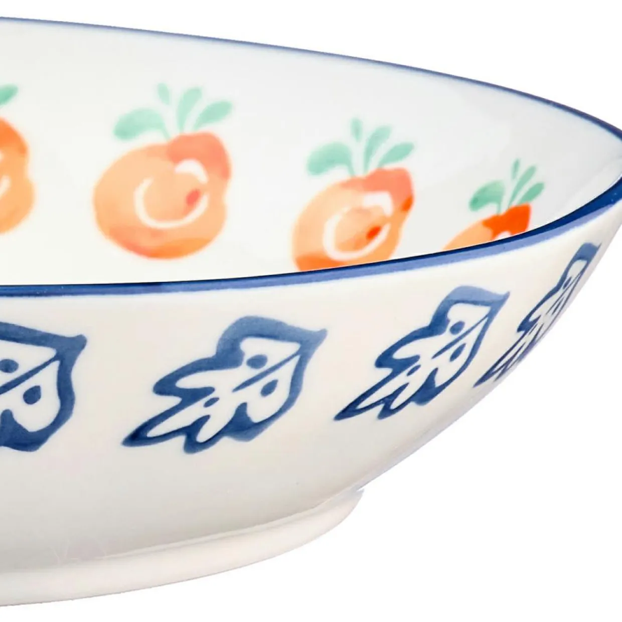 Bjorn Assiettes^4 Assiettes creuses en Porcelaine Napoli multicolore - D.21,5 cm