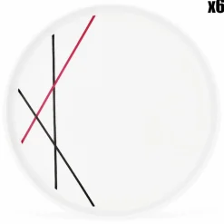 6 Assiettes creuses en Porcelaine Bistrot chef blanches - D.30 cm-Fauchon Online