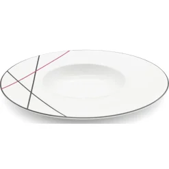 6 Assiettes creuses en Porcelaine Bistrot chef blanches - D.30 cm-Fauchon Online