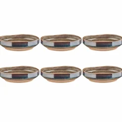 Bjorn Assiettes^6 Assiettes Creuses Genesis marron volcanique - 100 cl
