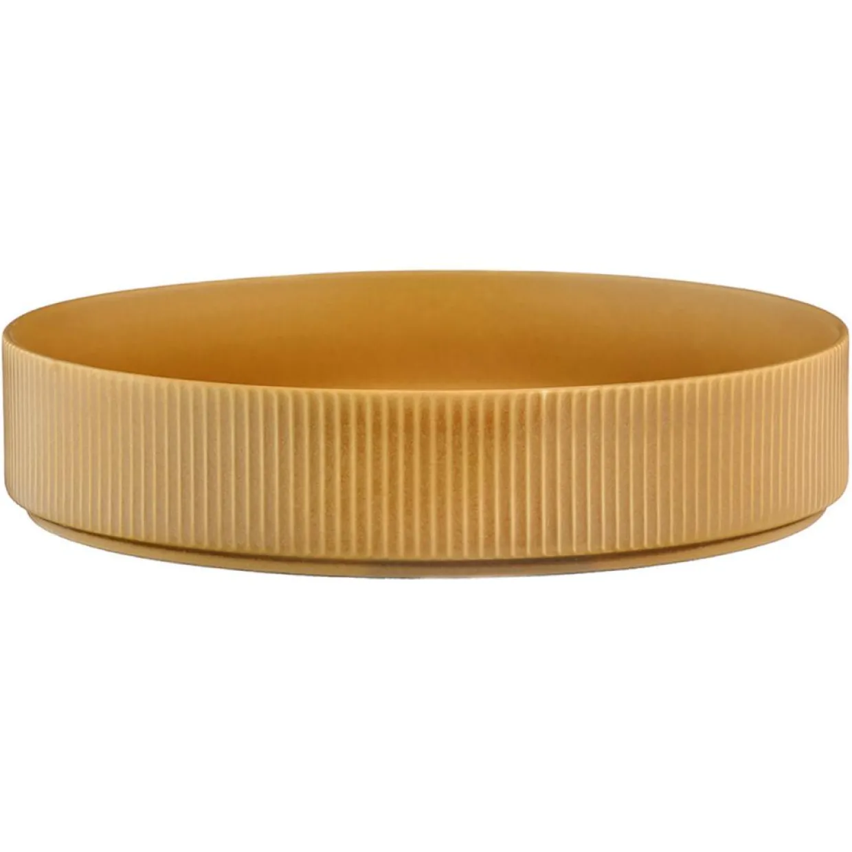 Bjorn Assiettes^4 Assiettes Creuses Scandi jaune ocre - 100 cl