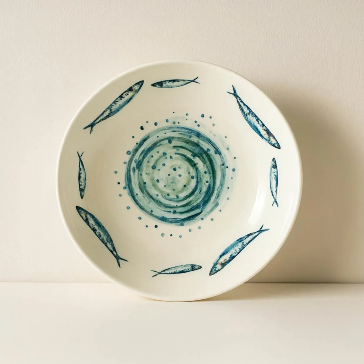 6 Assiettes CreusesSardine 21.5Cm EnFaience-Novastyl Outlet