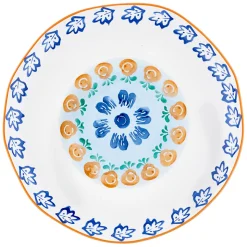 Bjorn Assiettes^4 Assiettes de Cuisine en Porcelaine Napoli multicolore - D.27 cm