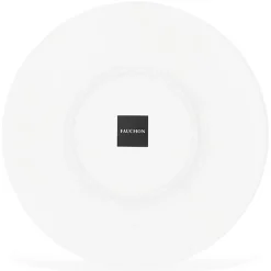 6 Assiettes dessert en Porcelaine Bistrot chef blanches - D.22 cm-Fauchon Discount