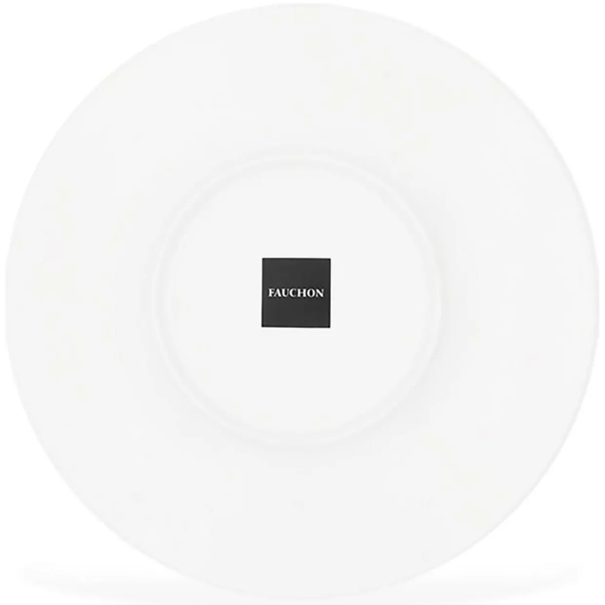 6 Assiettes dessert en Porcelaine Bistrot chef blanches - D.22 cm-Fauchon Discount