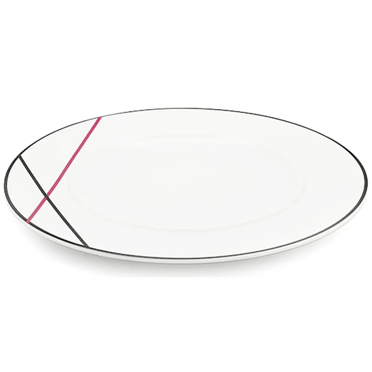 6 Assiettes dessert en Porcelaine Bistrot chef blanches - D.22 cm-Fauchon Discount