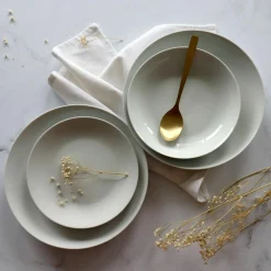 6 Assiettes DessertMetropolitan 21Cm EnPorcelaine Blanche-Novastyl Sale