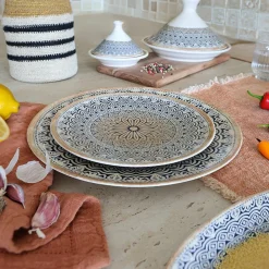 6 Assiettes DessertsByzance 20Cm EnPorcelaine-Novastyl Discount