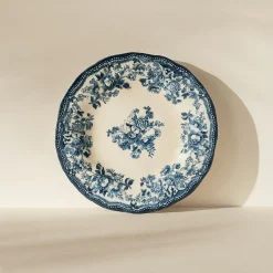 Novastyl Assiettes^6 Assiettes DessertsEn Porcelaine BleuFaustine 20Cm