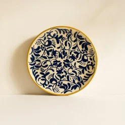 Novastyl Assiettes^6 Assiettes DessertsHéraclée 19Cm En GrèsDécor Bleu