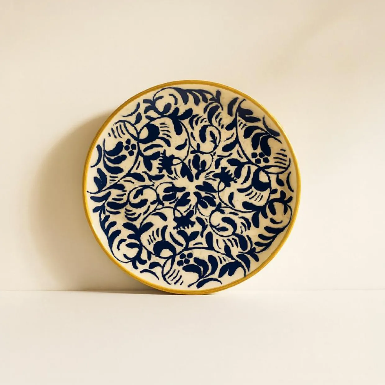 Novastyl Assiettes^6 Assiettes DessertsHéraclée 19Cm En GrèsDécor Bleu