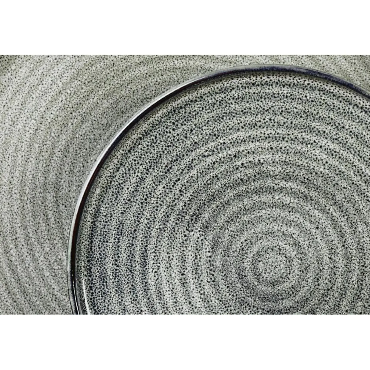 6 Assiettes en Grès dessert Zen gris/bleu - D.22 cm-Bjorn Outlet