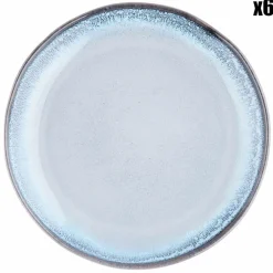 Bjorn Assiettes^6 Assiettes Genesis bleues - D.20.5 cm