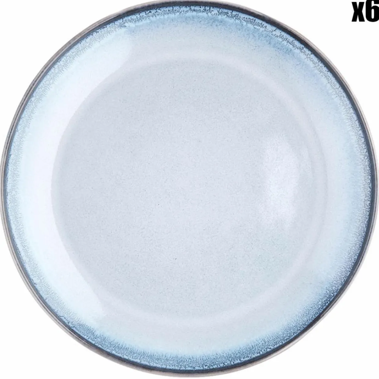 6 Assiettes Genesis bleues - D.27 cm-Bjorn Discount
