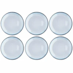 6 Assiettes Genesis bleues - D.27 cm-Bjorn Discount