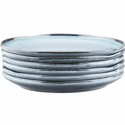 6 Assiettes Genesis bleues - D.27 cm-Bjorn Discount