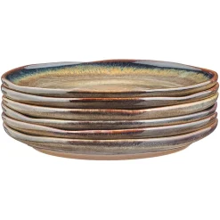 Bjorn Assiettes^6 Assiettes Genesis marron volcanique - D.27 cm