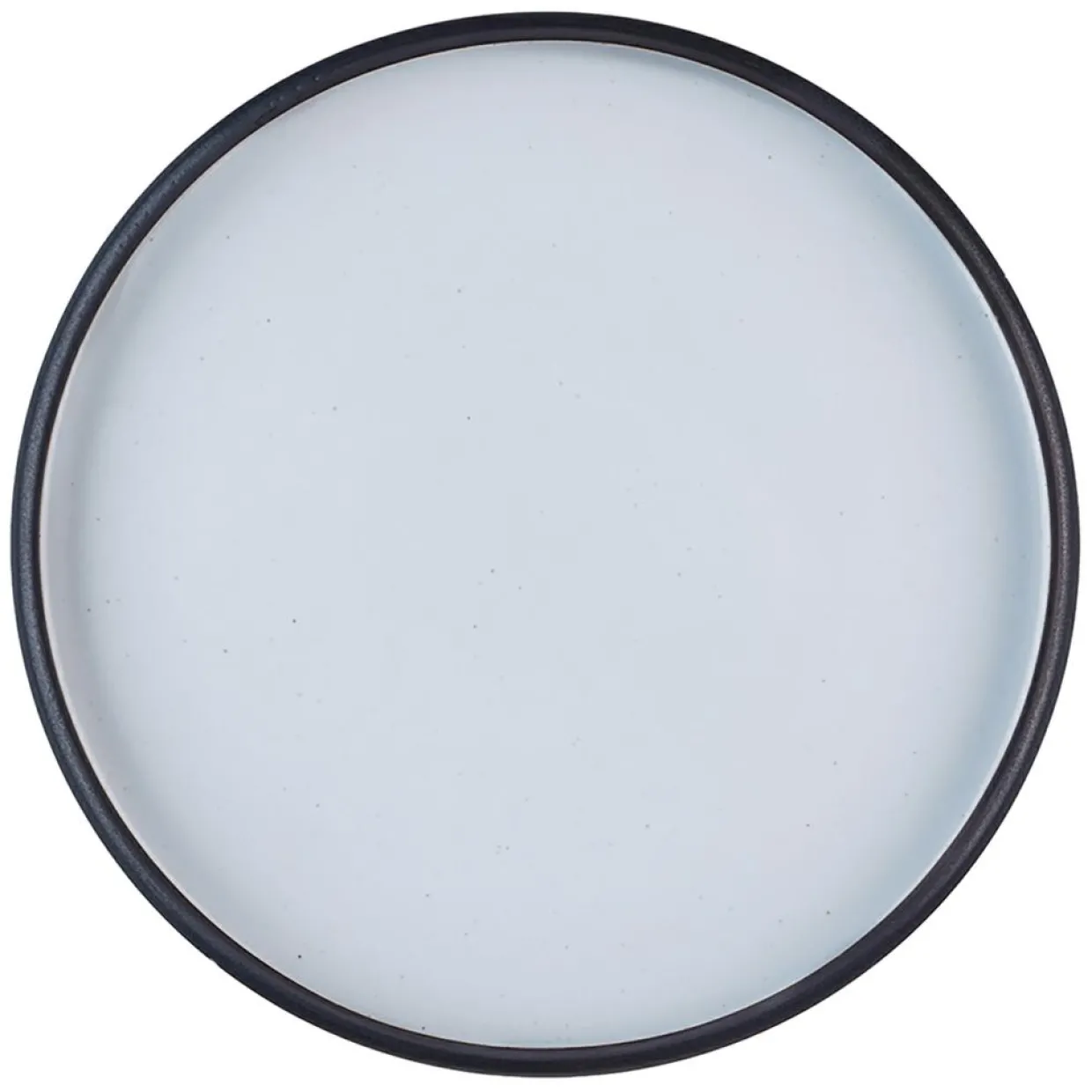 Bjorn Assiettes^4 Assiettes Gourmet blanc granité/noir onyx - 28x28x3 cm