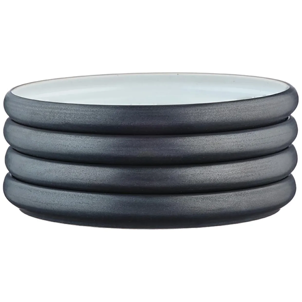 Bjorn Assiettes^4 Assiettes Gourmet granité/noir onyx - D.21,5 cm