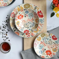 Novastyl Assiettes^6 Assiettes Jaipur20Cm En Grès