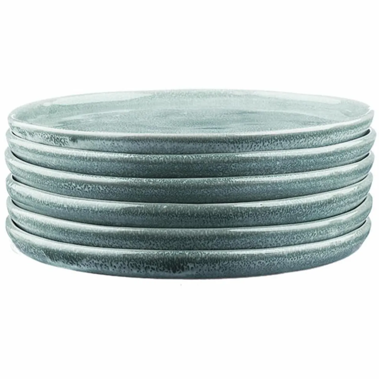6 Assiettes Magma bleues - D.20 cm-Bjorn Clearance