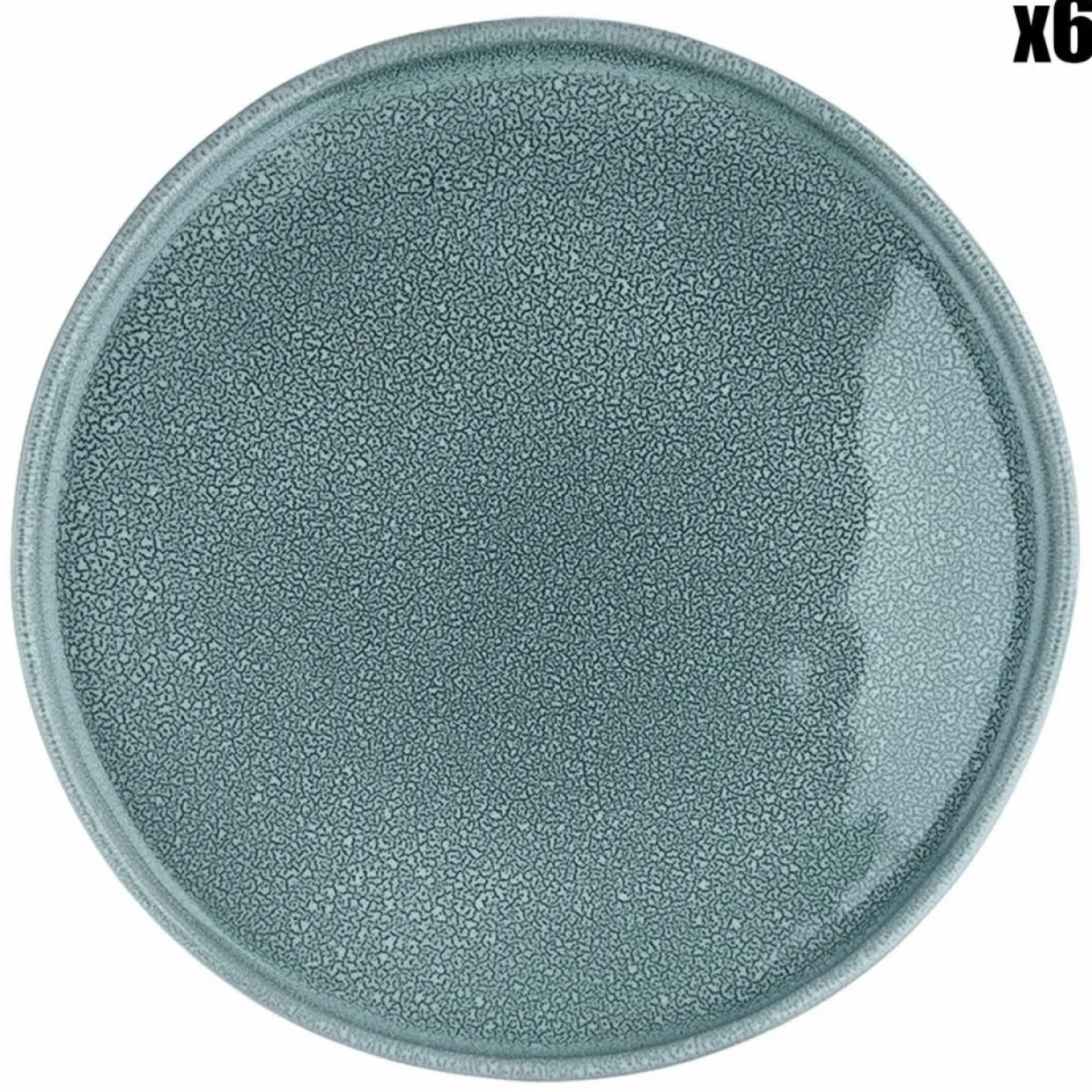 6 Assiettes Magma bleues - D.27 cm-Bjorn Sale