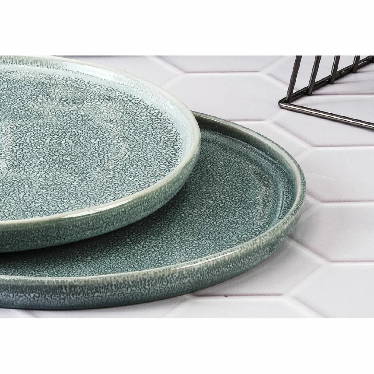 6 Assiettes Magma bleues - D.27 cm-Bjorn Sale