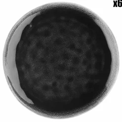 6 Assiettes Moon noires - D.21 cm-Bjorn Online
