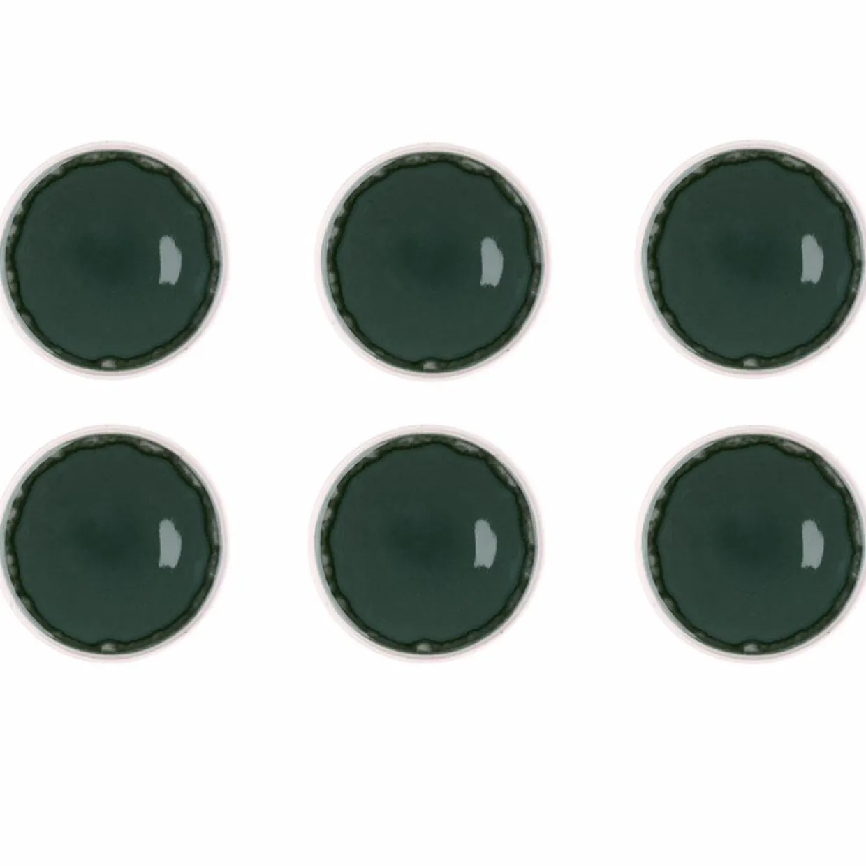6 Assiettes Oxygen gris/vert bouteille/beige - D.21.5 cm-Bjorn Best