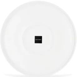 6 Assiettes plates en Porcelaine Bistrot blanches - D.27.5 cm-Fauchon