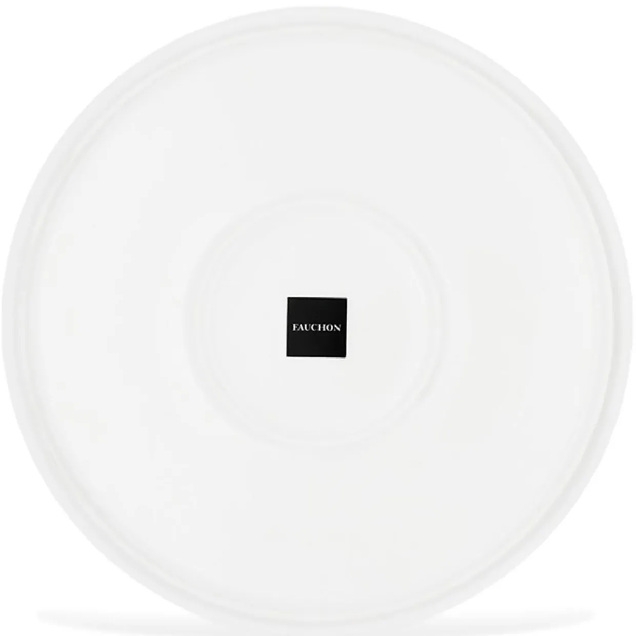 6 Assiettes plates en Porcelaine Bistrot blanches - D.27.5 cm-Fauchon
