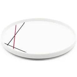6 Assiettes plates en Porcelaine Bistrot blanches - D.27.5 cm-Fauchon