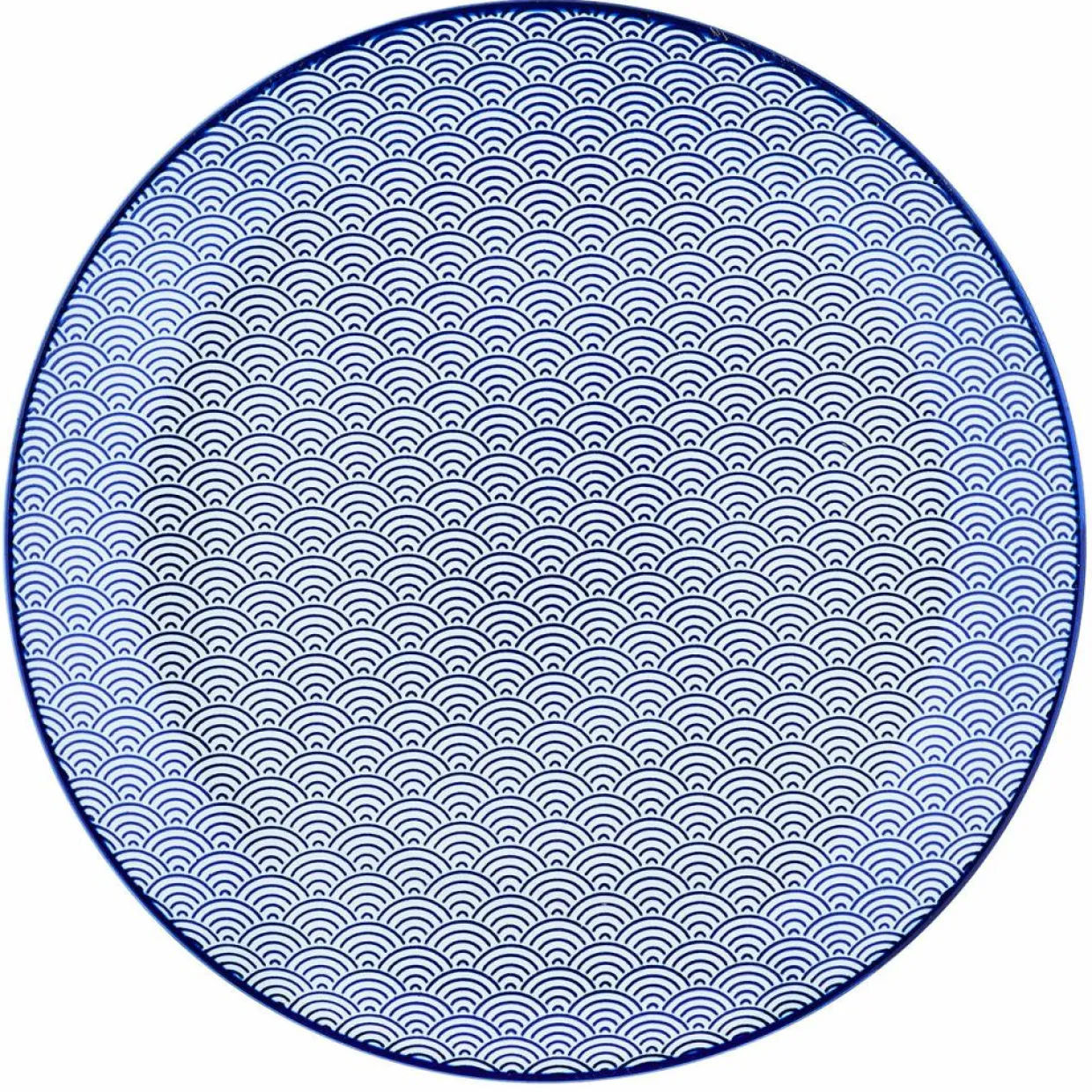Bjorn Assiettes^6 Assiettes plates Pattern Dark blue bleu foncé - D.26 cm