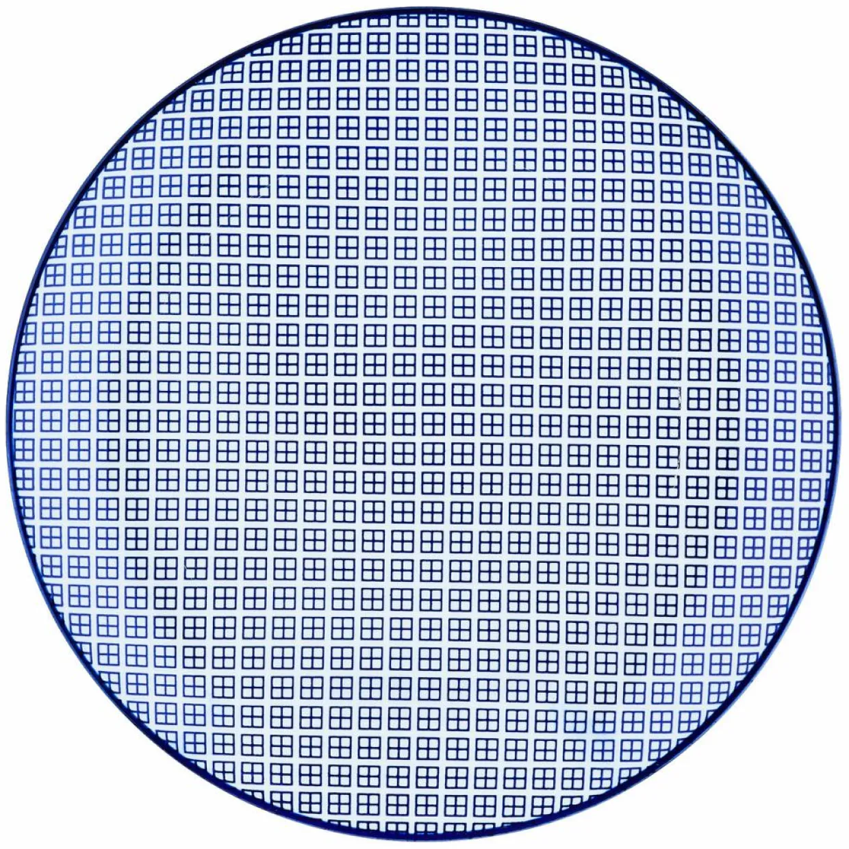 Bjorn Assiettes^6 Assiettes plates Pattern Dark blue bleu foncé - D.26 cm