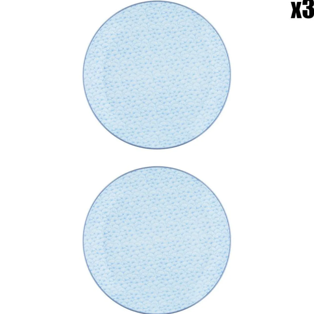 Bjorn Assiettes^6 Assiettes plates Pattern Pastel rose pastel/bleu pastel/vert pastel - D.26 cm