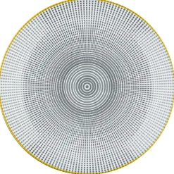 Bjorn Assiettes^6 Assiettes plates Pattern Eclipse gris anthracite - D.26 cm